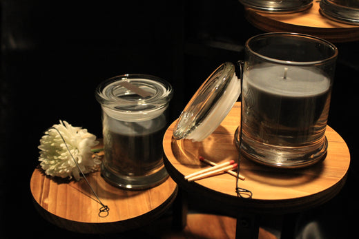 Brighterside Candles in a local coffee shop!